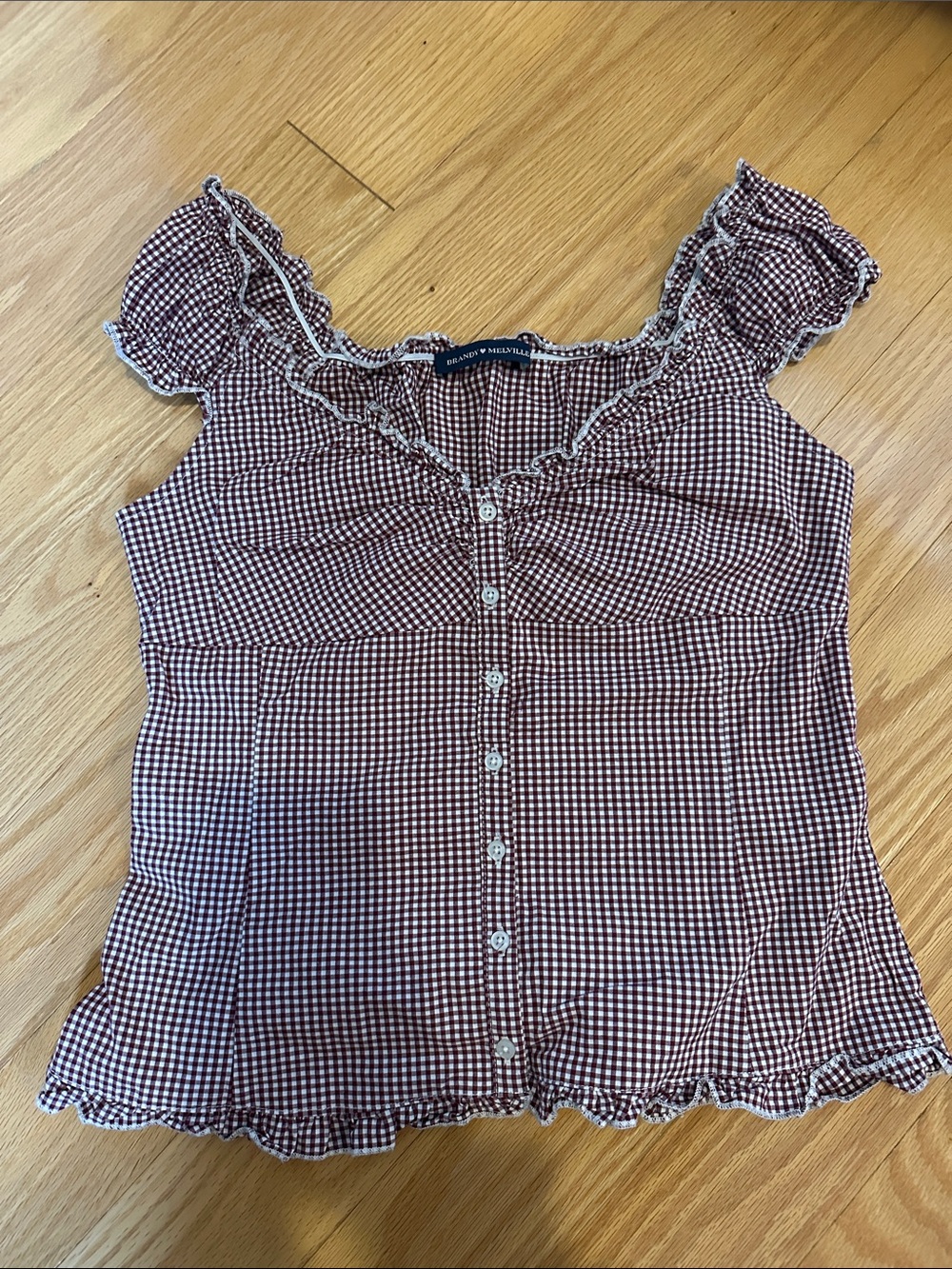 Brandy Melville Gingham Top